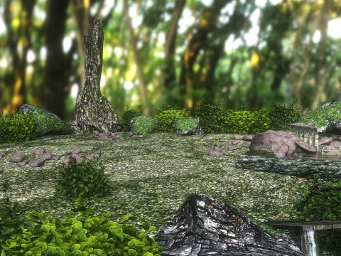 Garden of Ruins 3D Model