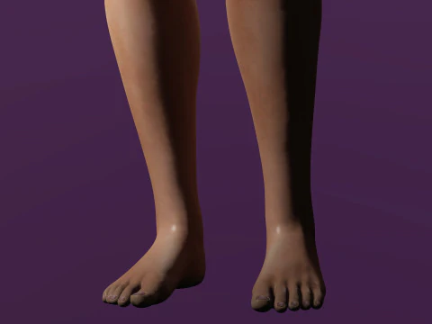 Sheela femme sexy Modèle 3D