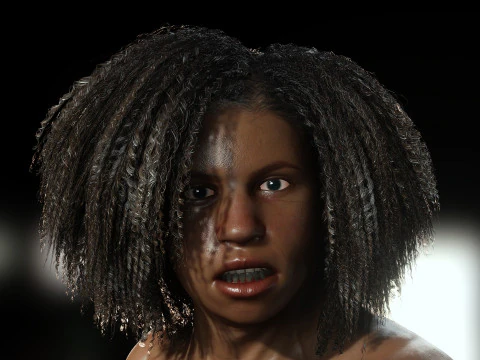 Gladiator Aretha The Amazon 3D Model