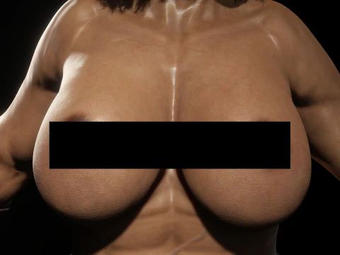 Gladiator Aretha The Amazon 3D Model