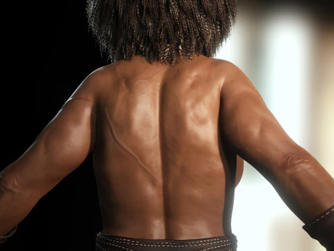 Gladiator Aretha The Amazon 3D Model