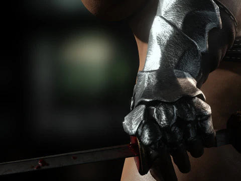 Gladiator Aretha The Amazon 3D Model