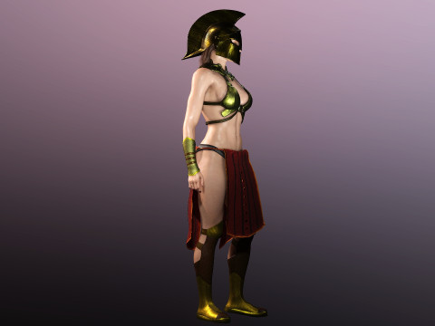 Афіна 3D Модель