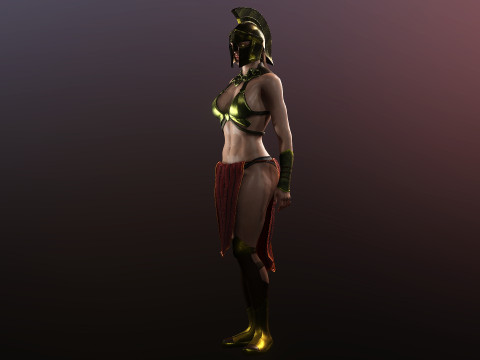 Афіна 3D Модель