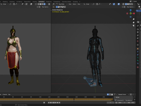 Афіна 3D Модель