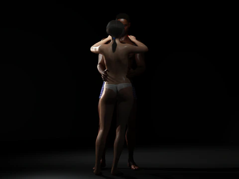 Coppia danzante Modello 3D