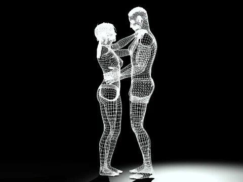 Coppia danzante Modello 3D