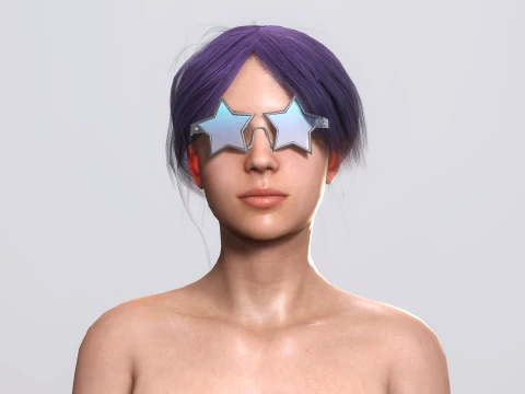 Dancing Beach Party Girl 3D Model