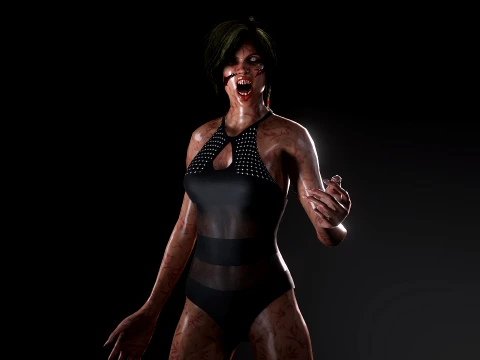Zombie Chick 3D Model