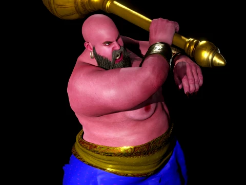 Demon Komba Raksha 3D Model