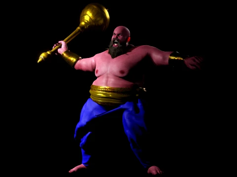 Demon Komba Raksha 3D Model