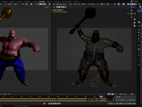 Demon Komba Raksha 3D Model
