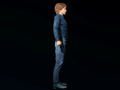 Casual Male Character Jake 3D Model