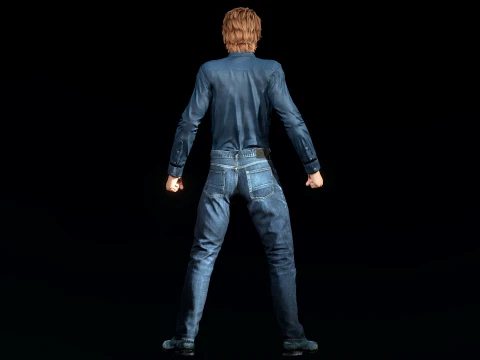 Casual Male Character Jake 3D Model