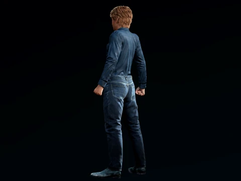 Casual Male Character Jake 3D Model