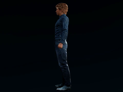 Casual Male Character Jake 3D Model