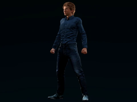 Casual Male Character Jake 3D Model