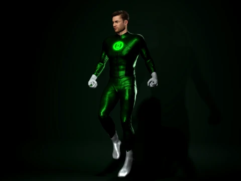 Green Lantern 3D Model