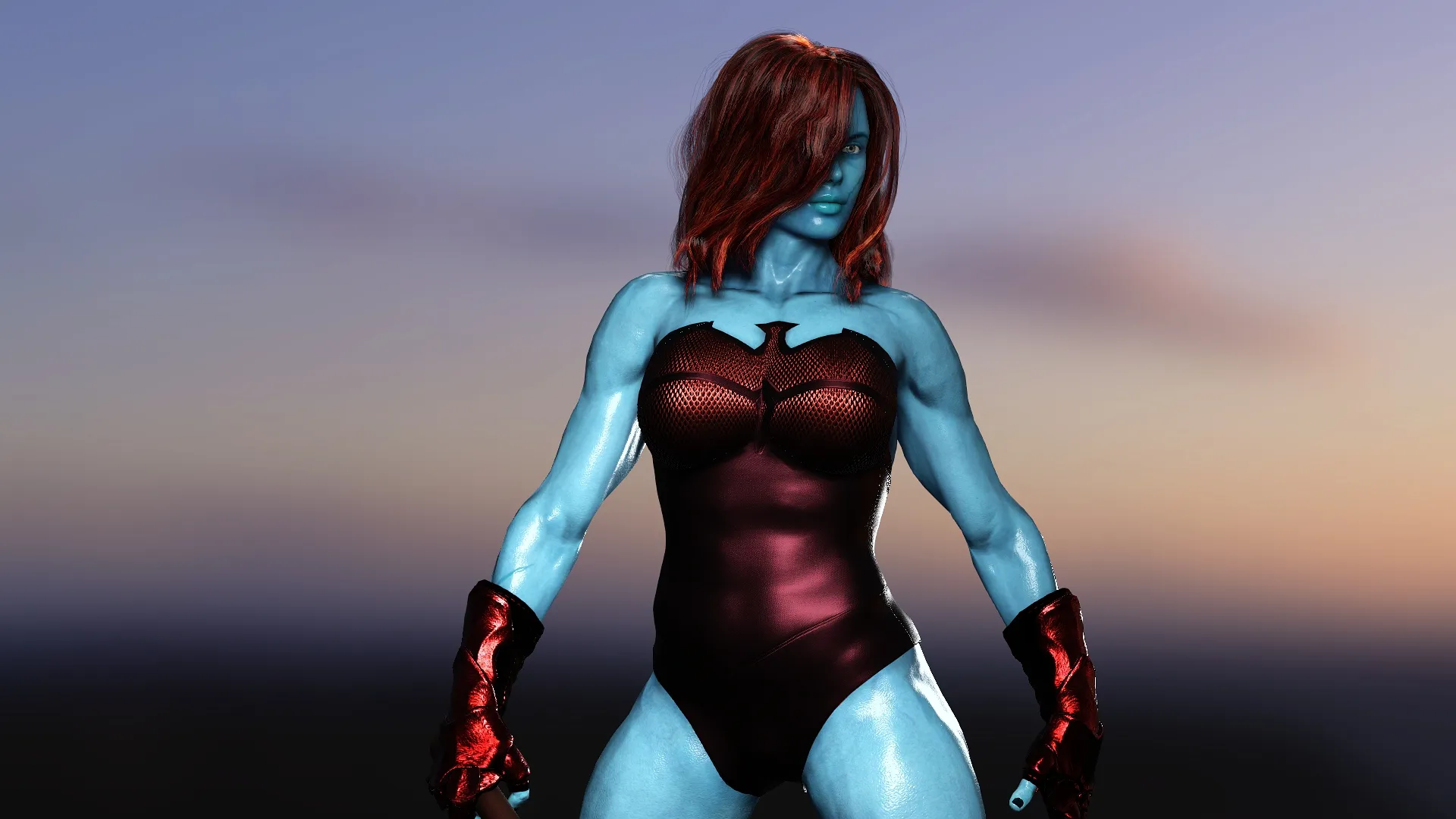 Lady Hellbender 3D Model .c4d .max .obj .3ds .fbx .stl .blend