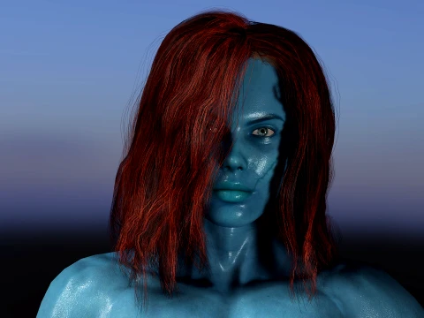 Lady Hellbender 3D Model