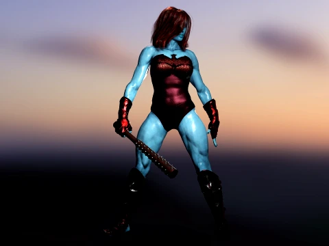 Lady Hellbender 3D Model