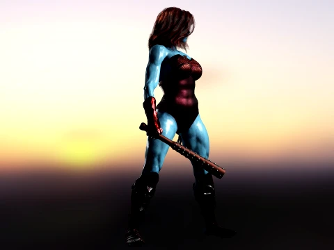 Lady Hellbender 3D Model