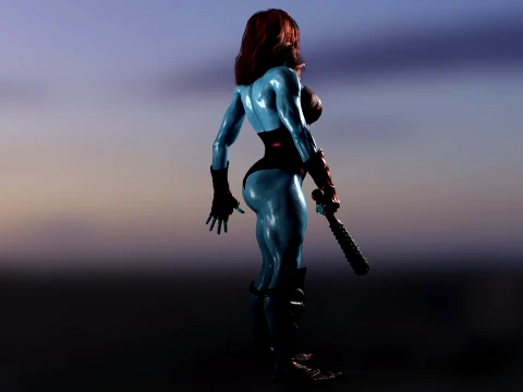 Lady Hellbender 3D Model