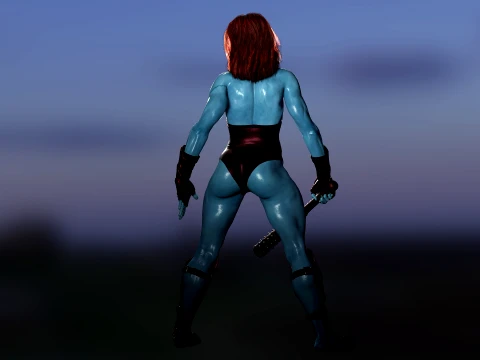 Lady Hellbender 3D Model