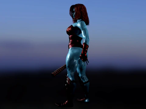 Lady Hellbender 3D Model