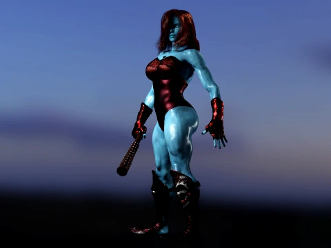 Lady Hellbender 3D Model