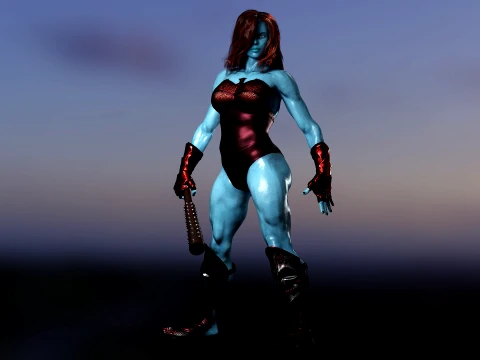 Lady Hellbender 3D Model
