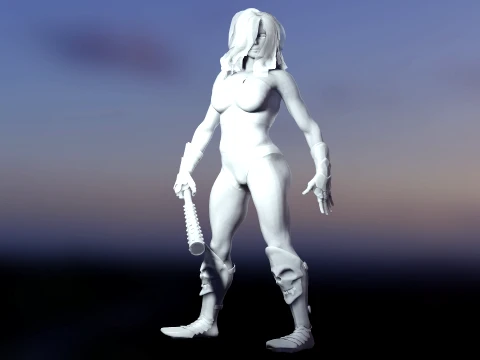 Lady Hellbender 3D Model
