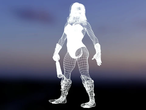 Lady Hellbender 3D Model