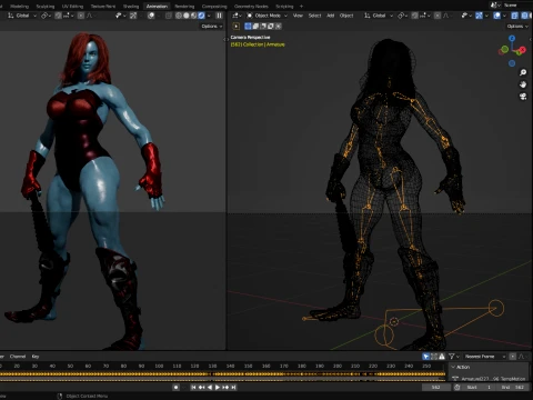 Lady Hellbender 3D Model