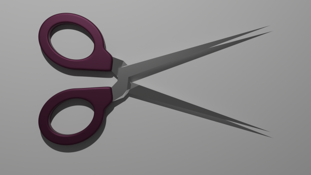 Scissors Model 3D .c4d .max .obj .3ds .fbx .stl .blend 
