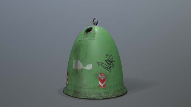 Trash bin for glass 3D 모델 .c4d .max .obj .3ds .fbx .stl .blend 