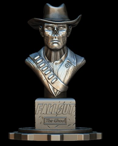 FIGURA DE THE GHOUL DE FALLOUT Model do druku 3D .c4d .max .obj .3ds .fbx .stl .blend 