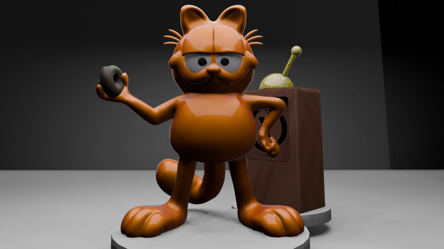 Garfield 3D Print Model .c4d .max .obj .3ds .fbx .stl .blend