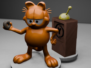 Garfield 3D Baskı Modeli