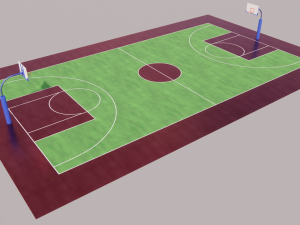 Basketballcourt 3D Model