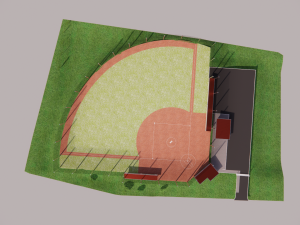 Softball field 3D Model