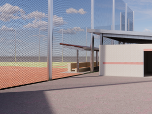 Softball field Modèle 3D