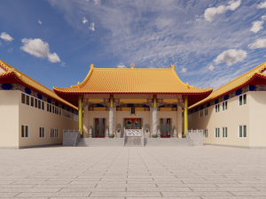Temple 3D Model