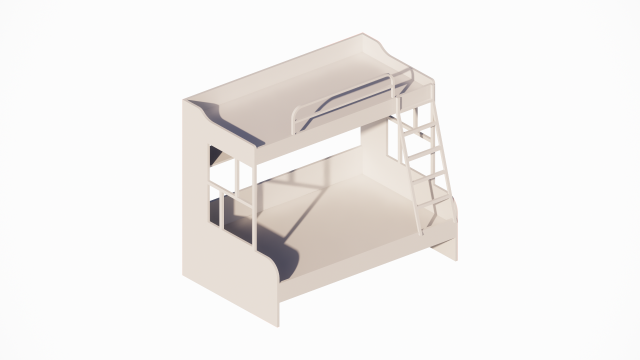 Bunk bed Modèle 3D .c4d .max .obj .3ds .fbx .stl .blend 
