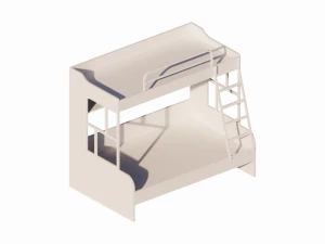 Tempat tidur susun Model 3D
