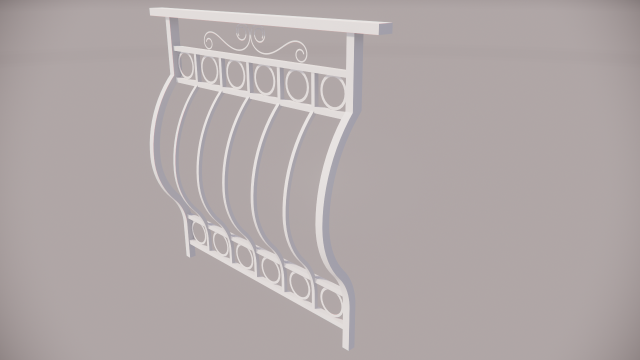 Railing 3D-Modell .c4d .max .obj .3ds .fbx .stl .blend 