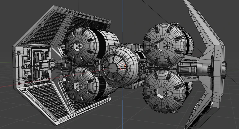 Tie ca-punisher starfighter Starwars 3D print ready model 3D Print Model .c4d .max .obj .3ds .fbx .stl .blend 