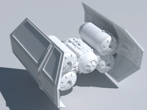 Tie ca-punisher starfighter Starwars 3D print ready model 3D Print Model