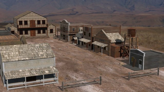 Western Pack 3D मॉडल .c4d .max .obj .3ds .fbx .stl .blend 