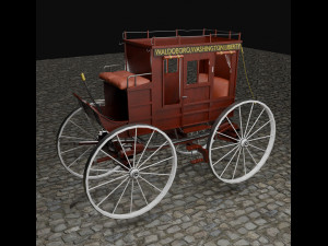 Carriage Vintage 3D Модель